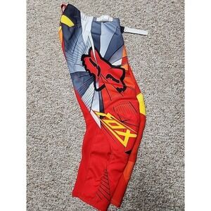 Fox Racing Youth 180 Radeon‎ Red Pants 8/24 EUC